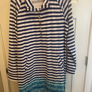 Lilly Pulitzer striped popover dress